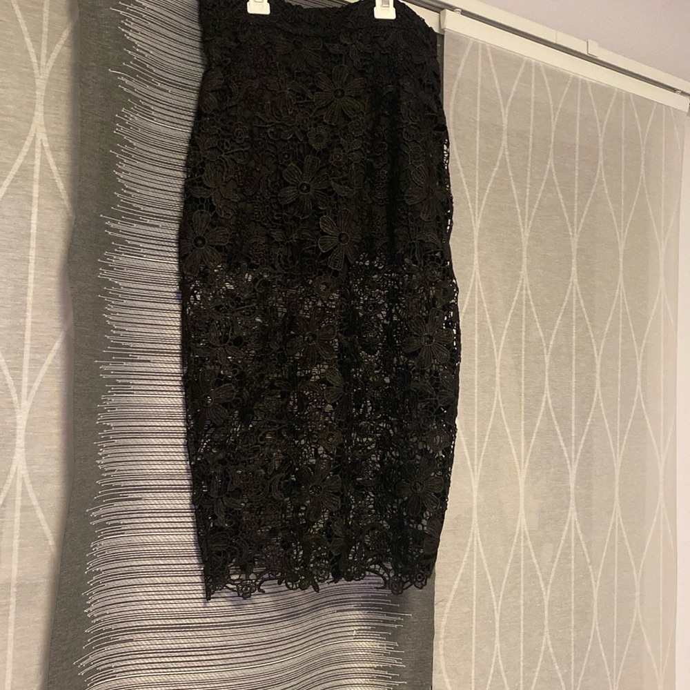 Black LACE Skirt with built-in shorts